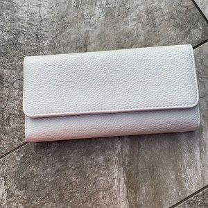 Stone pleather full length wallet